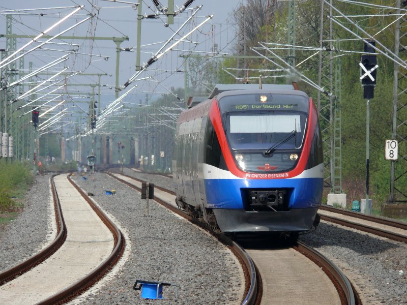 PEG (Prignitzer Eisenbahn) als RB 51 Westm�nsterland-Bahn (Gronau-Dortmund) kurz vor