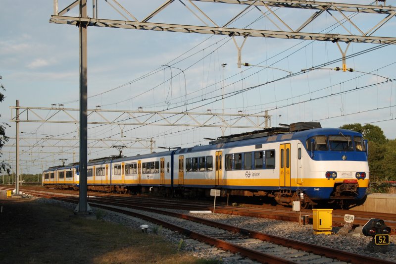 Selten ist ein Sprinter auf die Linie Amersfoort-Zwolle, Sprinter 2995