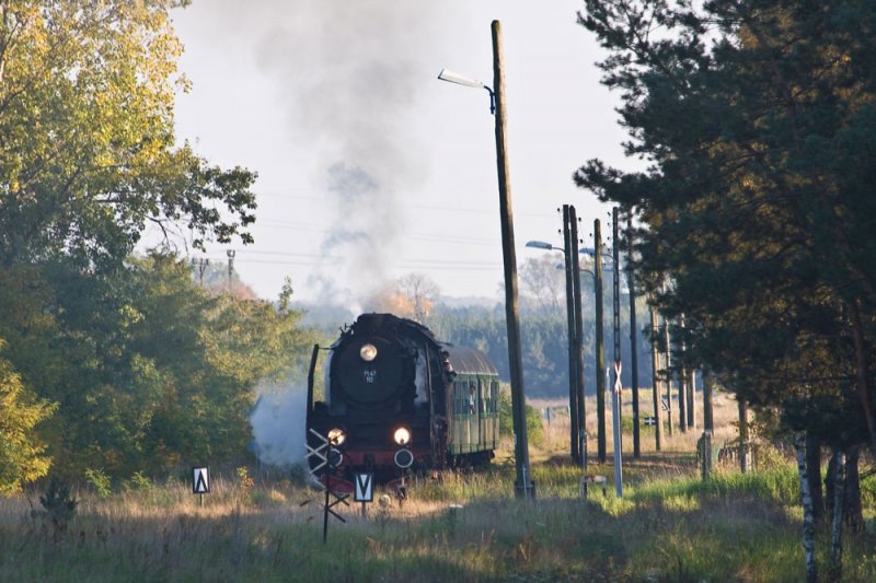 Pt47 an der Station Wroniawy (2 Stationen vor Wolsztyn) auf