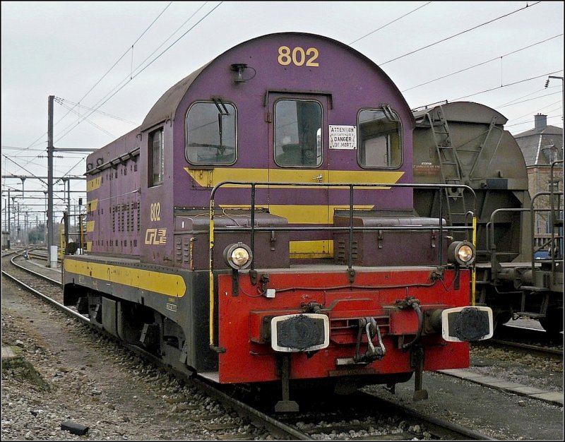 Die Diesellok 802 (Baujahr 1954, so wie ich) war am