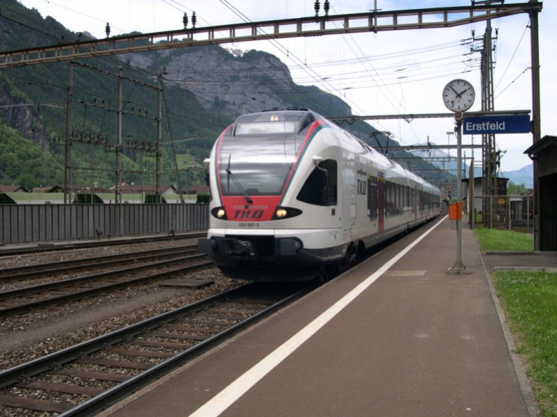Gotthard 2008 - Fern der Heimat zieht TILO-Flirt 524 007-2