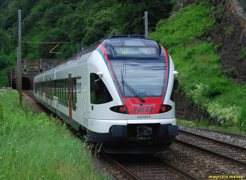 TILO RABe524 014 - S1 train 14152 - near Biasca