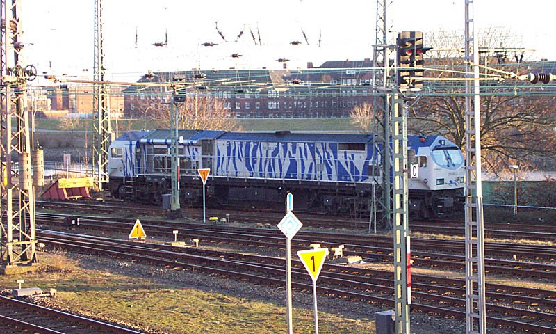 Powerhouse at rest - a "Blue Tiger" on the Veddel