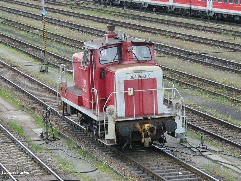 Rangierdienst mit BR364
Bahnhof Ulm 05.05.2002