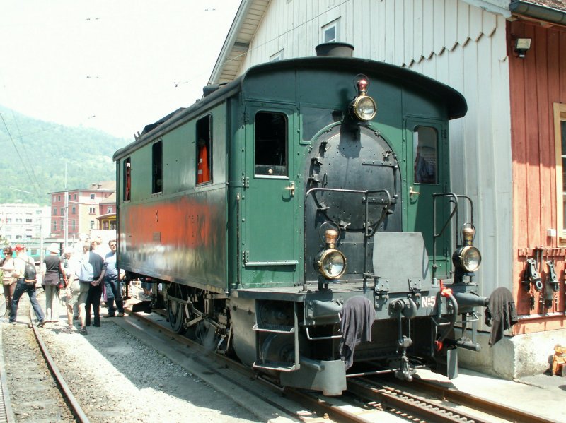 Rigi Dampffest,von SBB Historic kam die einzige betriebsf�hige Kastendampflok Europas,die