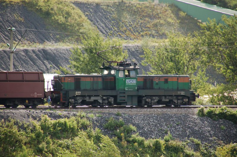 RAG 022 (Henschel ED 1600 aus Baujahr 1968) am 15.08.2007