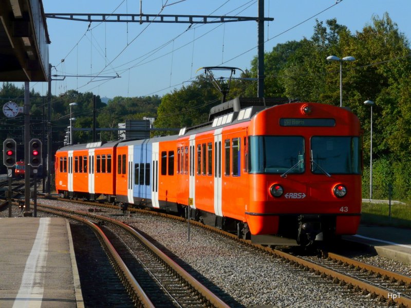 RBS - Triebwagen Be 4/12 43 unterweg nach Bern im