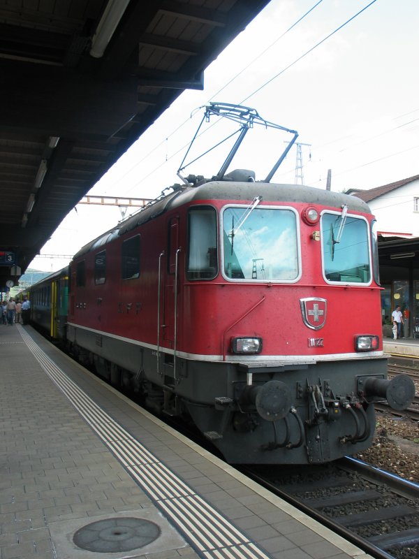 Re 4/4 II 11122 Baujahr 1966 im Bhf. Liestal.Sie