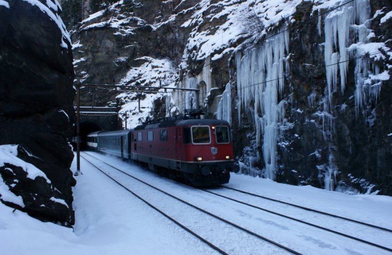 Between Faido and Rodi-Fiesso the Gotthard route winds through the