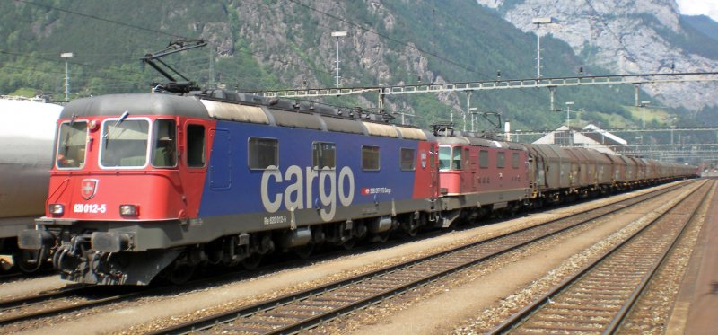 SBB-Cargo: Ebenfalls ein t�glicher G�terzug am Gotthard stellt jener mit