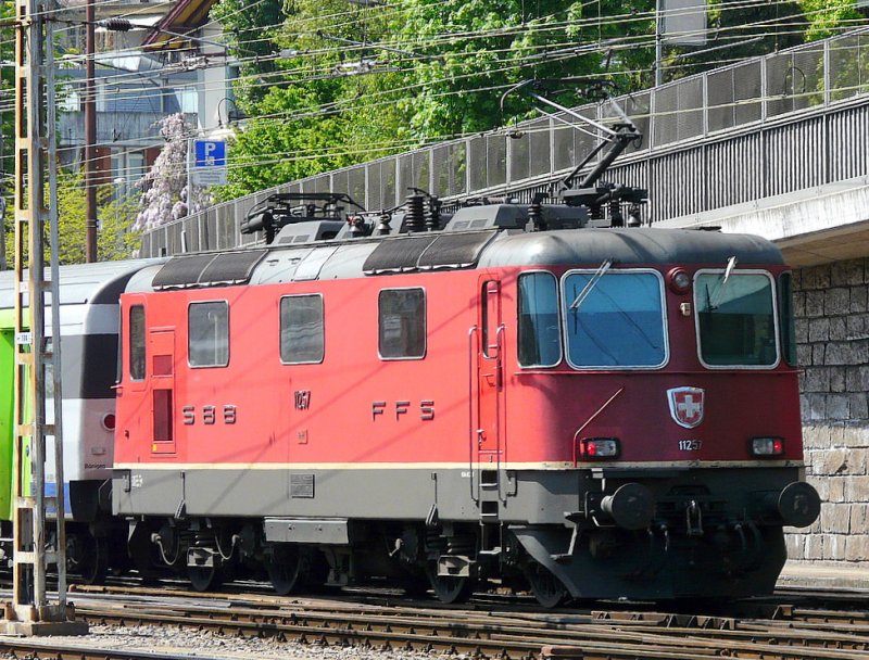 SBB - Re 4/4 11257 im Bahnhofsareal von Bern