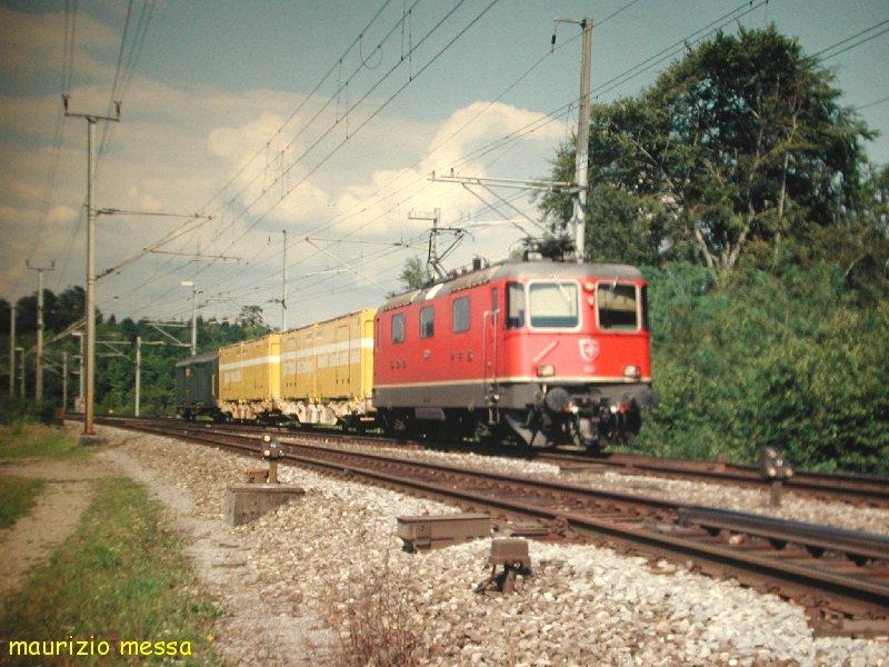 SBB Re 4/4 11320 - c/o Mellingen - 13.08.2002 
