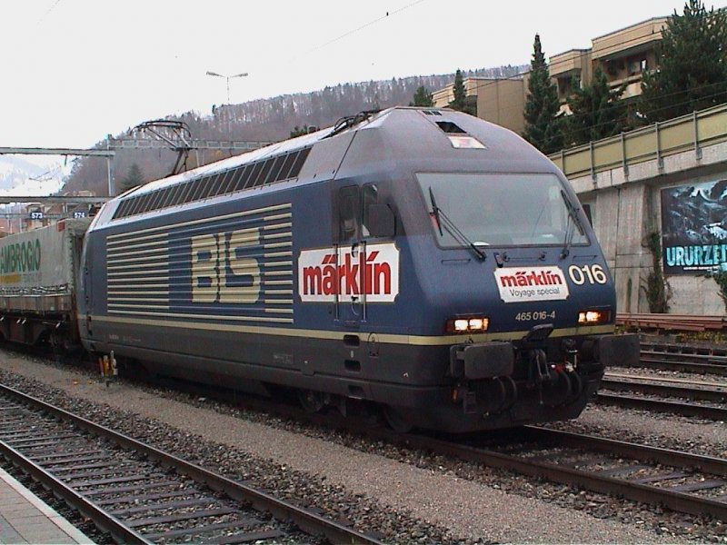 Re 465 016 Marklin Spiez 09 novembre 2002