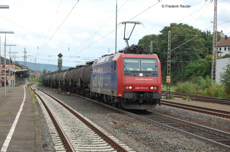 482 013 f�hrt momentan im Auftrag von CTL, hier am