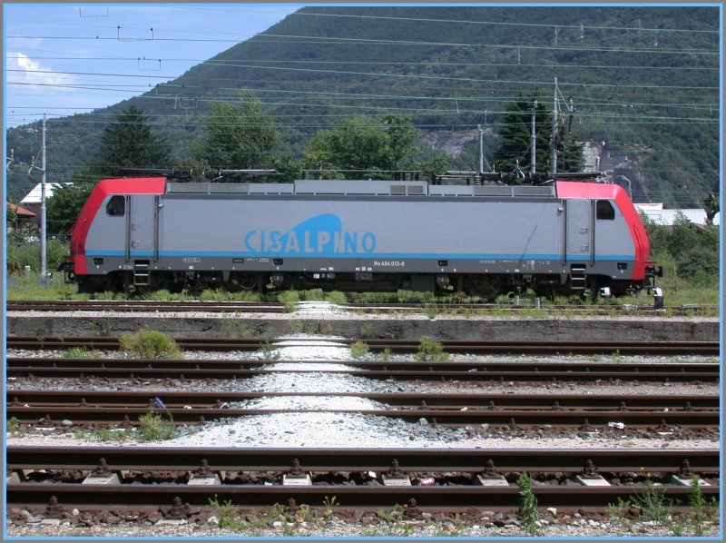 Re 484013-8 Cisalpino in Domodossola. (23.06.2007) (automatically translated, Powered by