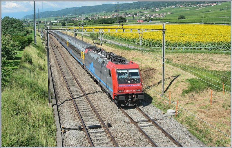 CIS Re 484015-3 with EC 125 Genève - Milano at