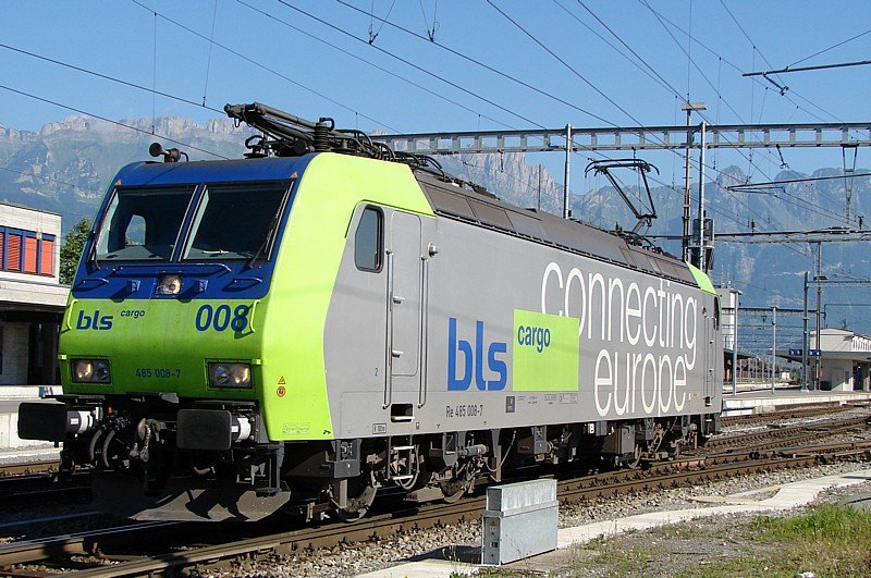 485 008-7 bls cargo am 16.07.08 in Buchs SG