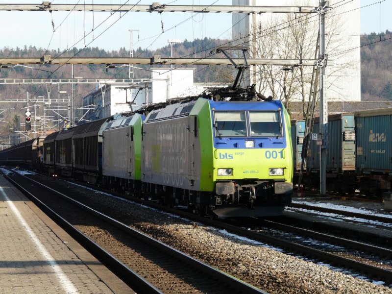bls - freight train with bls 485001-2 + 485 ...