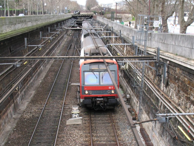 RER C zwischen StMichel und Gare d'Austerlitz am 20.01.2008