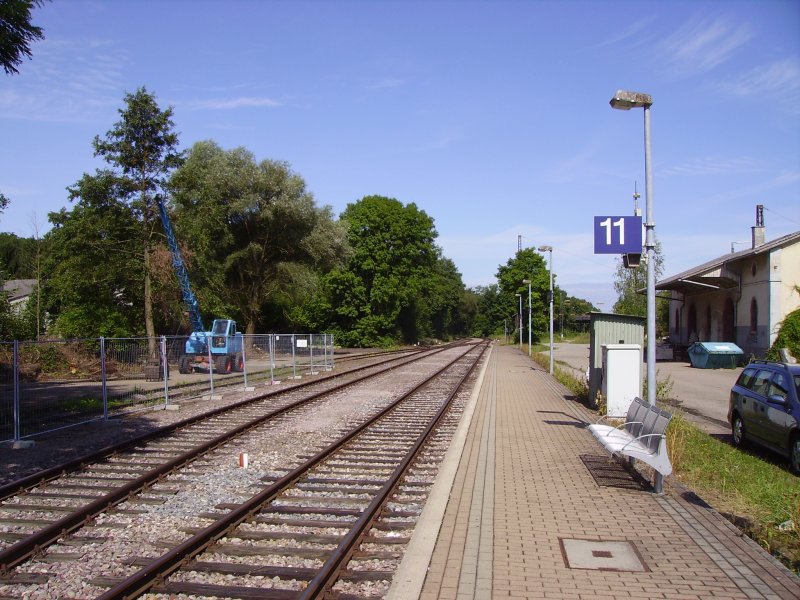 Im Bahnhof Riegel DB (Fr�hling 2008). Hier sieht man den