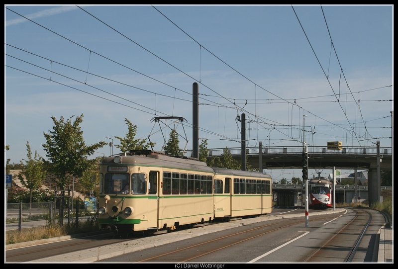 OEG 71 an der SAP Arena, 30. August 2009. 