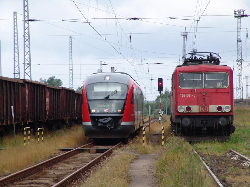 The S-Bahn Rostock-sea port to Rostock main station is moving