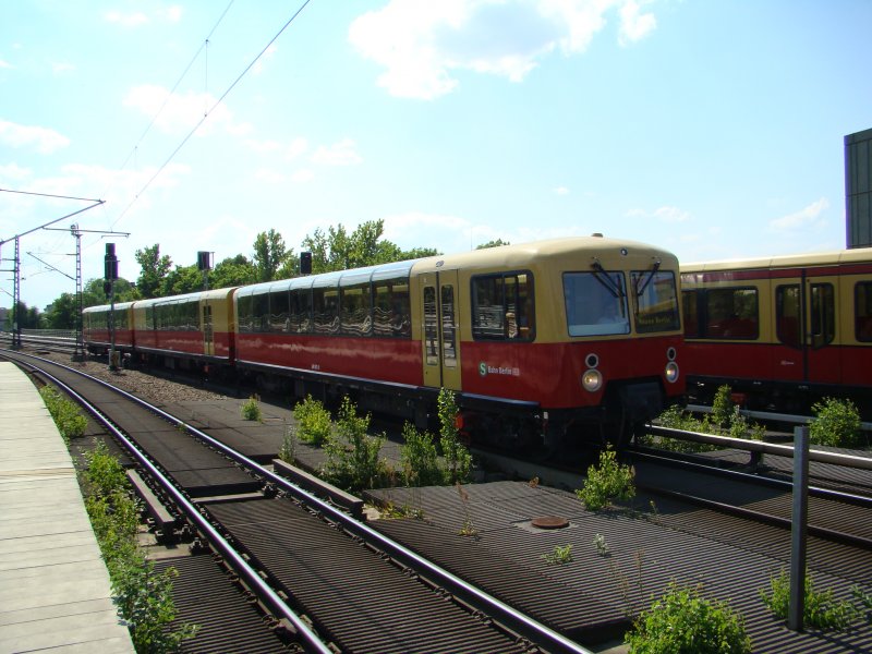 Panorama S-Bahn Berlin, ist am 07.06.2008 um 15:16 unterwegs. Hier