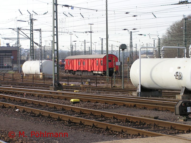 Hier steht der Hilfszug, wenn er nicht gebraucht wird. BW-Saarbr�cken,