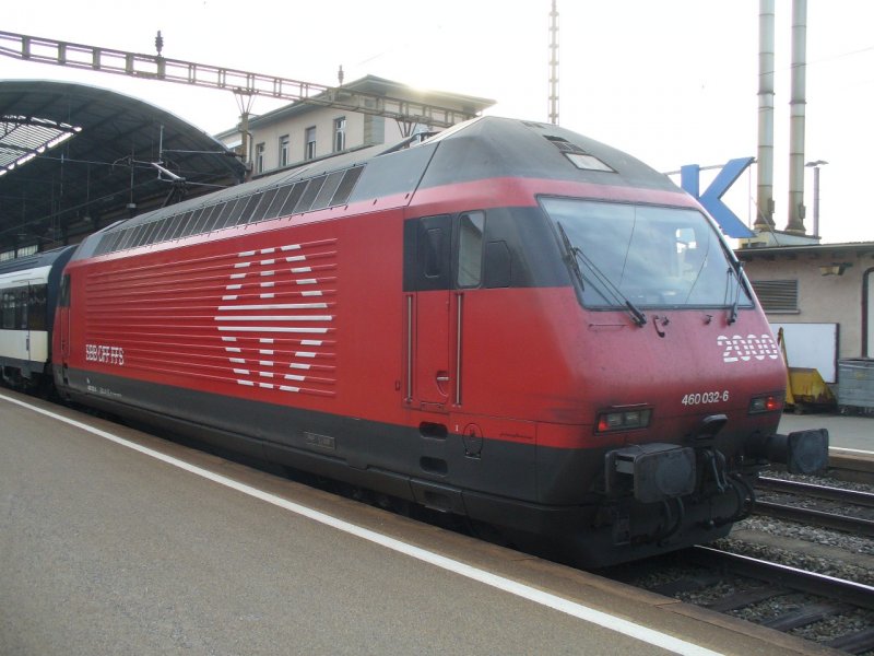 SBB - 460 032-6 im Bahnhof von Olten am 27.01.2008