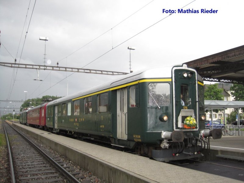 BFe four quarters in a special train Feuerthalen on a