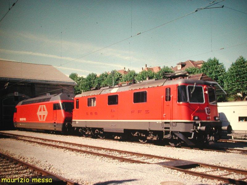 SBB Re 4/4'' 11336 / Re 460 045 - Bern - 20.08.1999