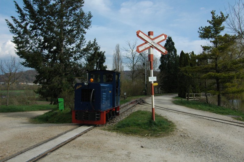 Schinznacher Baumschul Bahn Diesellok Abelia auf dem Heimweg 