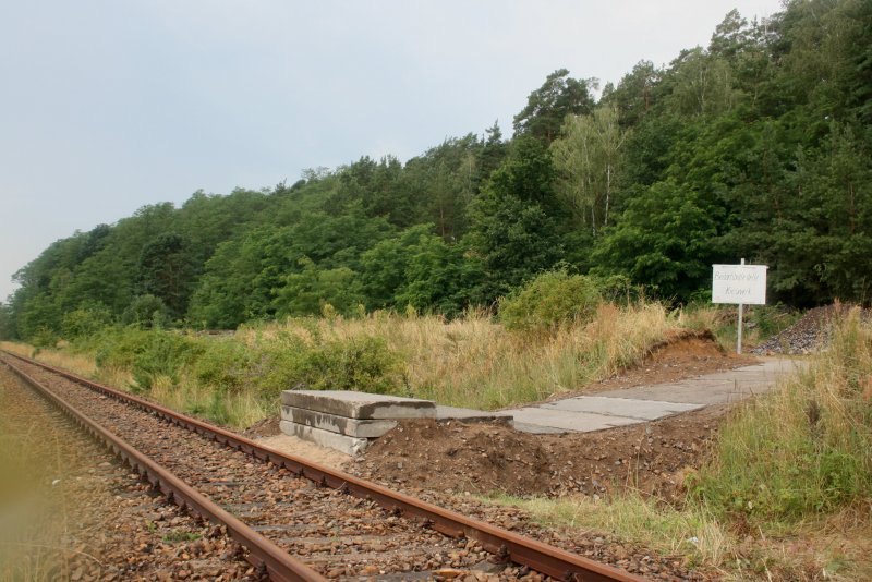 provisorischer Betriebshaltepunkt Schlagsdorf-Kieswerk  