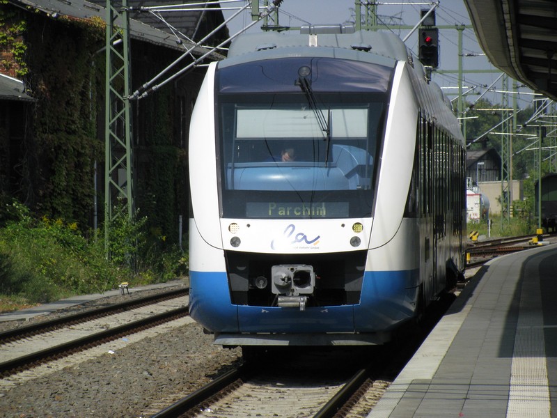 Multiple Unit LINT the Baltic country road on a track