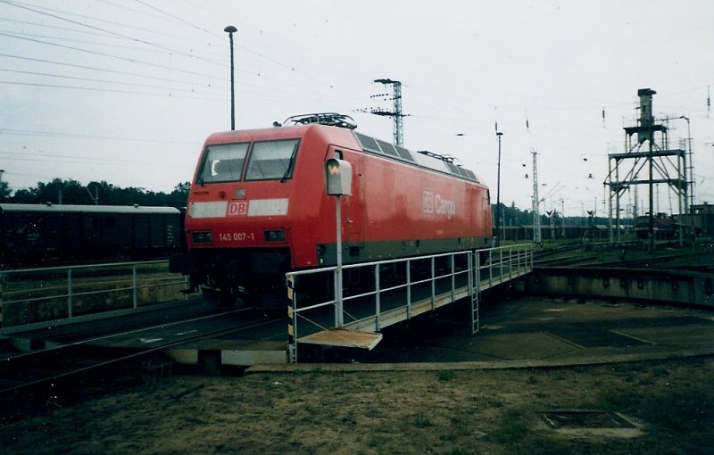 The then New German rail locomotive 145 007 in August