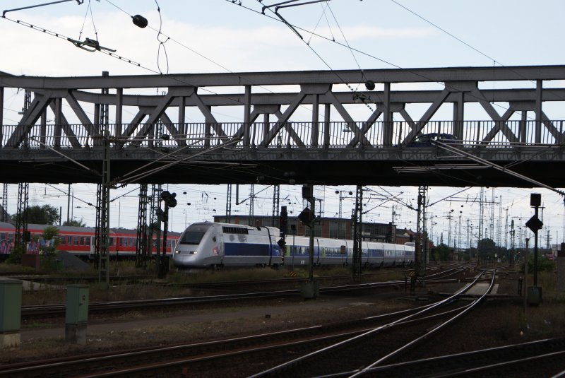 Sichtungsbild eines TGV in Darmstadt Hbf am 19.Juli 2008