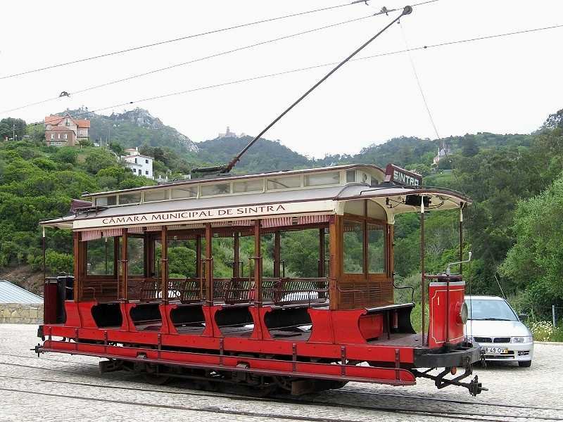 Railcar 1 in Ribeira (16 May 2009) (automatically translated, Powered