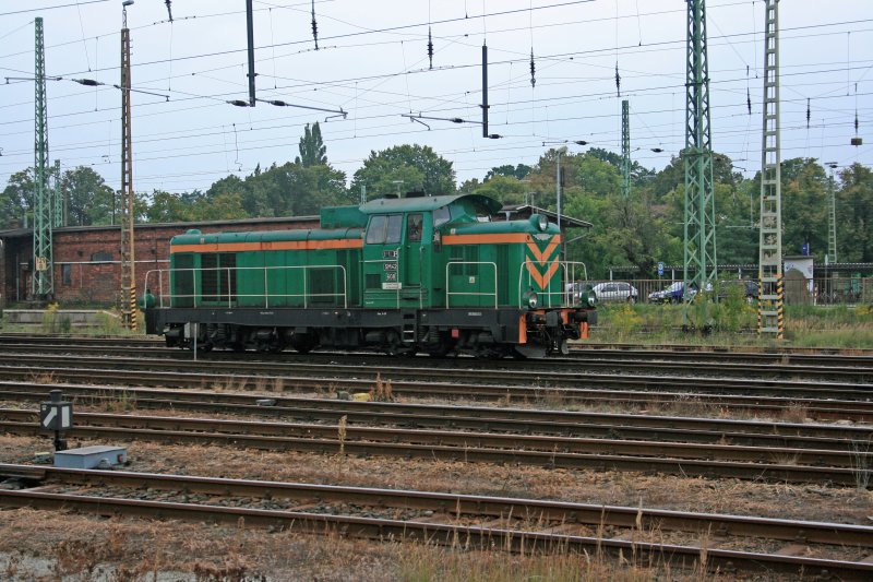 SM 42-608 am 28.08.2008 im DB Bahnhof Guben