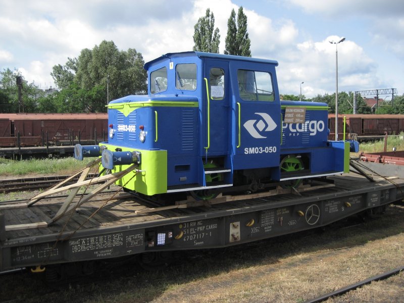 SM03-050 kurz vor der Reise am 20.07.2009 in Bydgoszcz. 