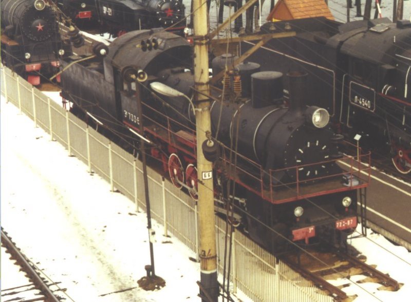 Steam Locomotive Museum in Baranawitschi, Belarus, March 2001 (automatically translated,