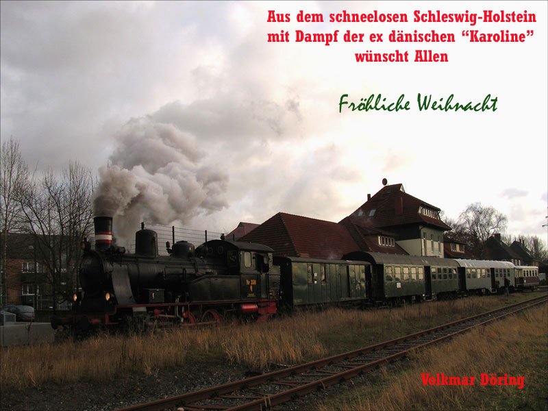 Mit diesem Bild aus Geesthacht vom 20.12.2008 Karoline unterwegs mit