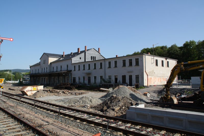 Das EG das Bahnhofs Schwarzenberg am 24.05.09. 