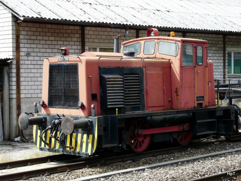 - Diesellok RUSTON im Bahnhofsareal von Fl�elen am 19.07.2009 