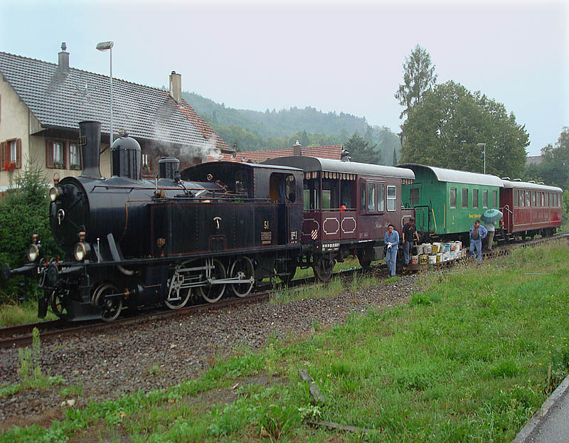Steam during steam festival in Büren ad Aare, 08 August