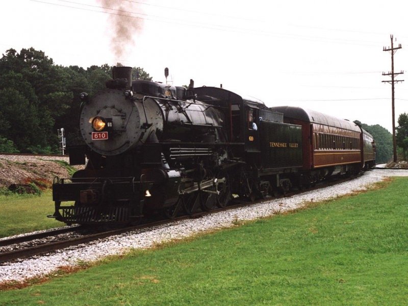 Steam Locomotive 610 (Baldwin Locomotive Works, built in 1952) the