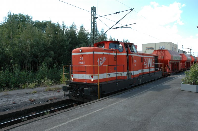WLE 36 mit dem Kalksteinzug in Lippstadt 