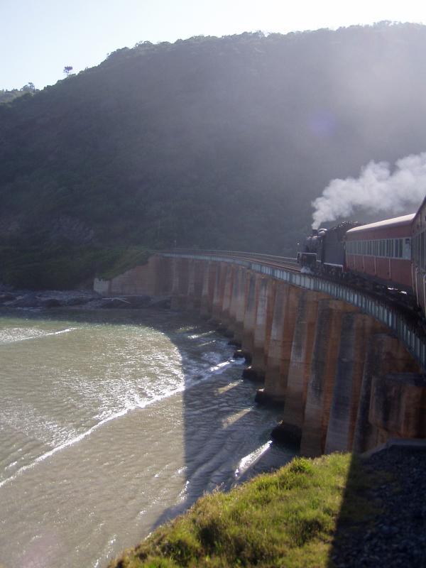 Choo Tjoe at the Kaaimans River Bridge's cross just past
