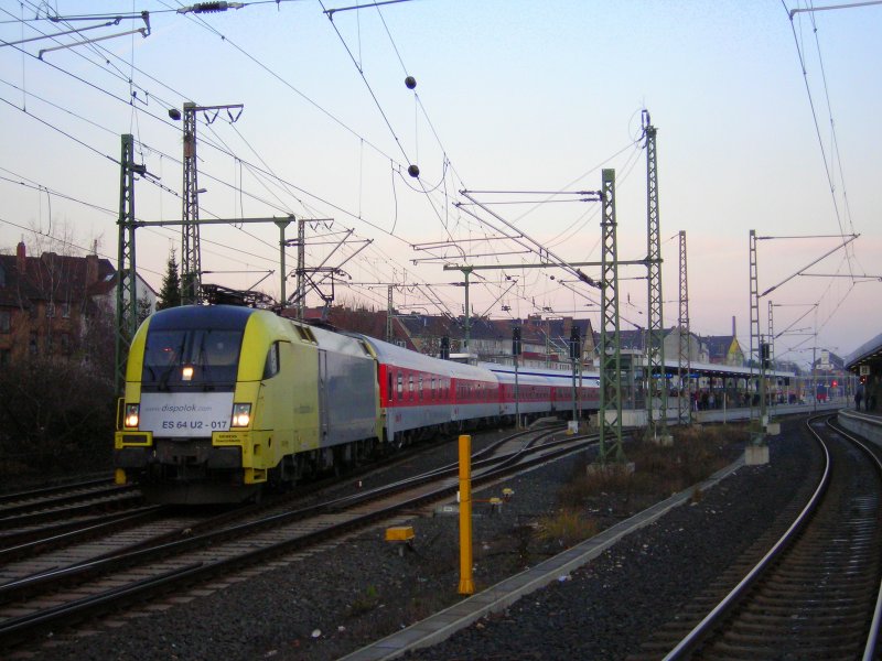 ES64U2-017 with AZ1391 at the exit of Hildesheim (automatically translated,