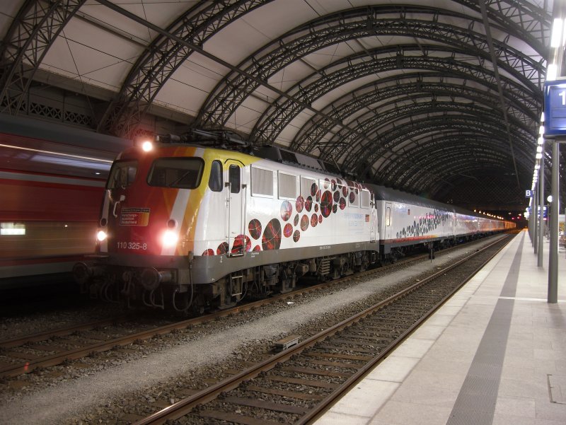 BR 110 325 as against 21 clock with the Science