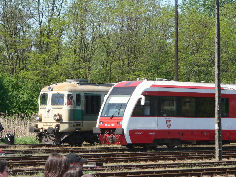 On the steam engine parade in Wolsztyn annually and modern